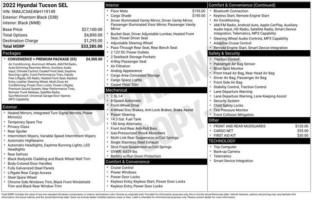 Used 2022 Hyundai Tucson SEL w/ Convenience + Premium Package image 16