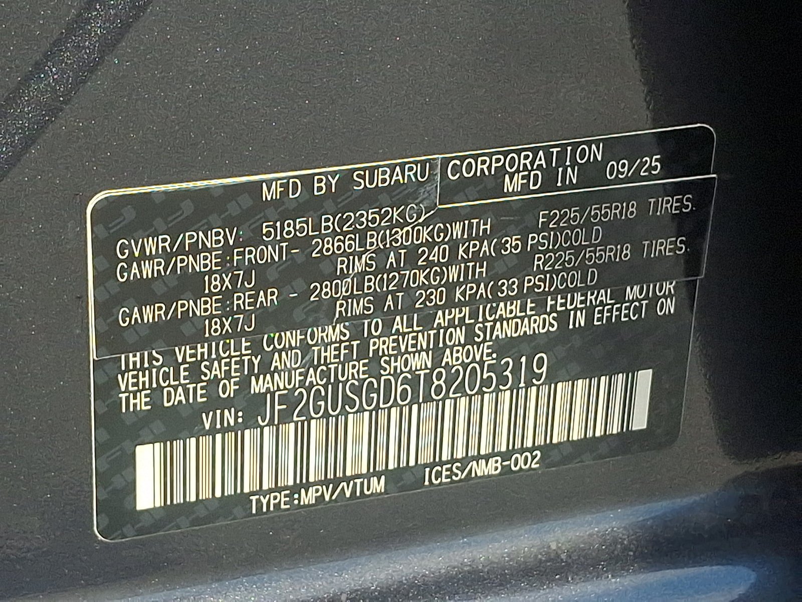 Certified 2026 Subaru Crosstrek 2.5i Sport AWD/4WD image 28