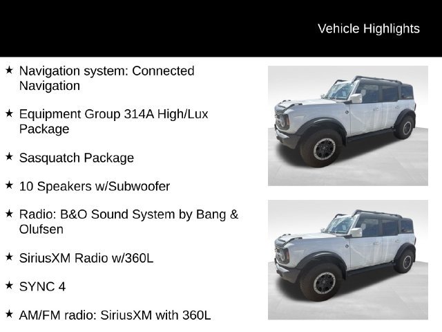 Used 2024 Ford Bronco Outer Banks w/ Sasquatch Package AWD/4WD image 8