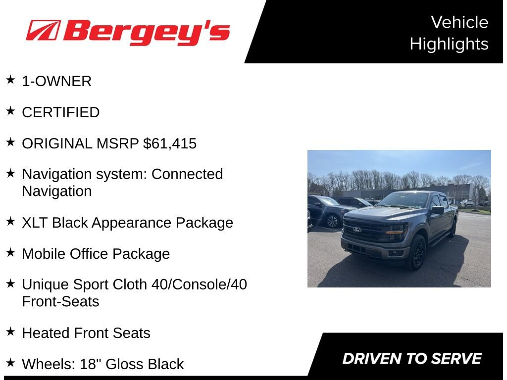 Certified 2024 Ford F150 XLT w/ Equipment Group 302A MID AWD/4WD image 5