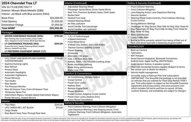 Used 2024 Chevrolet Trax LT w/ Driver Confidence Package FWD image 7