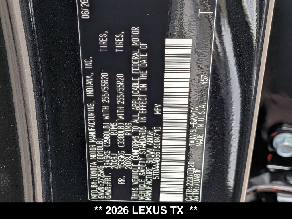 New 2026 Lexus TX 350 AWD w/ Technology Package image 18