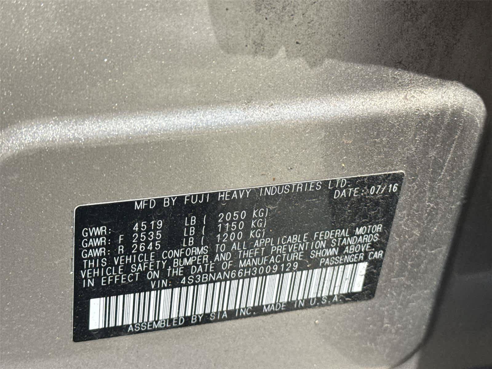 Used 2017 Subaru Legacy 2.5i Limited AWD/4WD image 32
