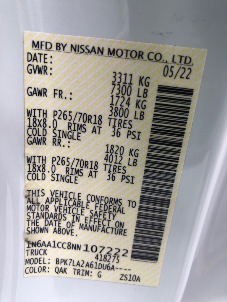 Used 2022 Nissan Titan S AWD/4WD image 39