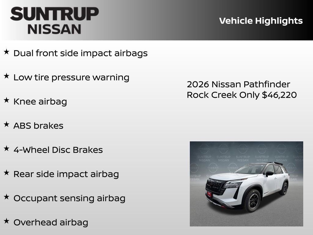 New 2026 Nissan Pathfinder Rock Creek image 16