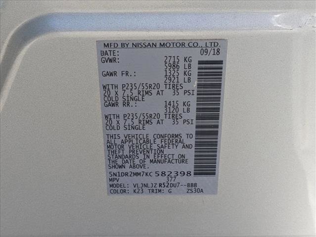 Used 2019 Nissan Pathfinder Platinum w/ Cargo Package image 16