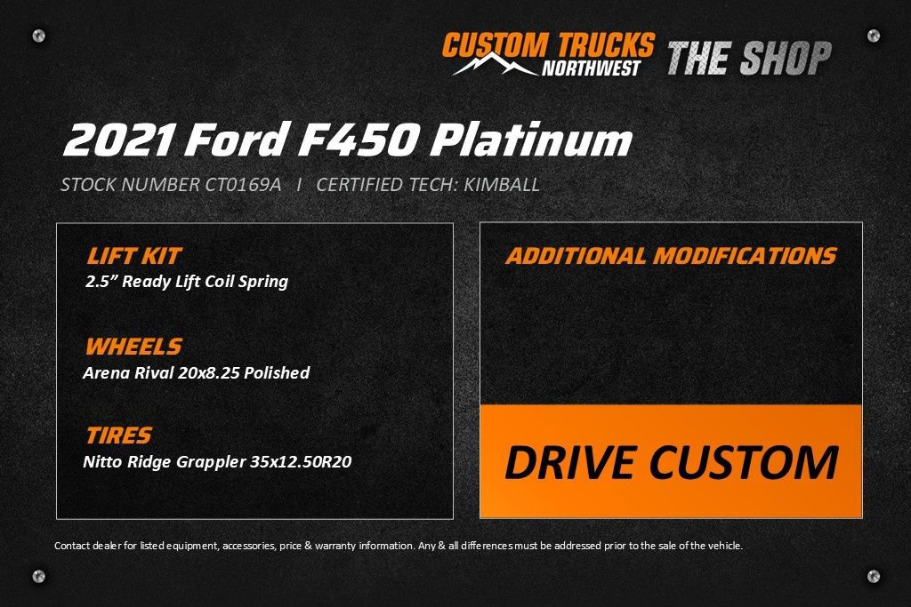 Used 2021 Ford F450 Platinum w/ FX4 Off-Road Package image 2
