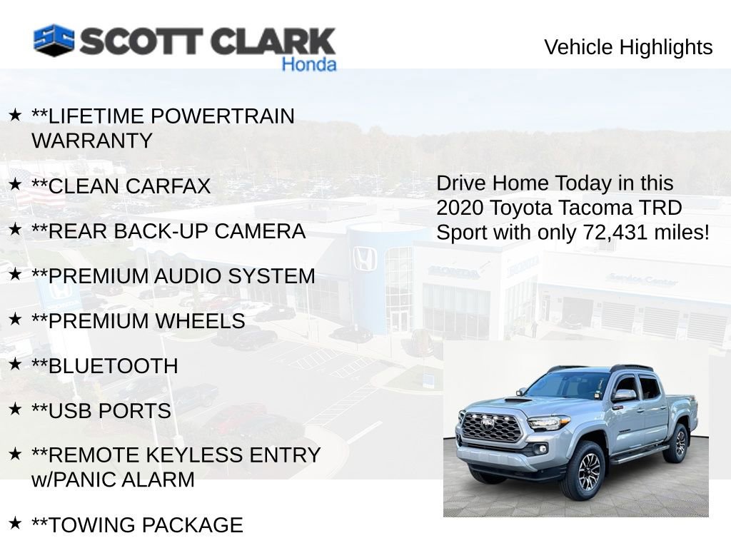 Used 2020 Toyota Tacoma TRD Sport w/ Technology Package AWD/4WD image 12
