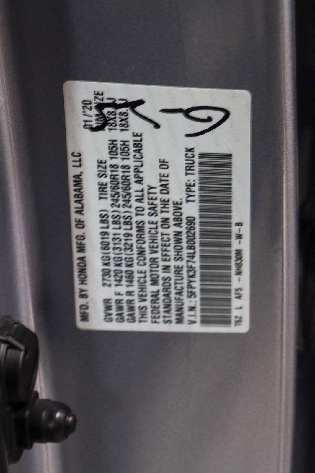 Used 2020 Honda Ridgeline RTL-E image 32