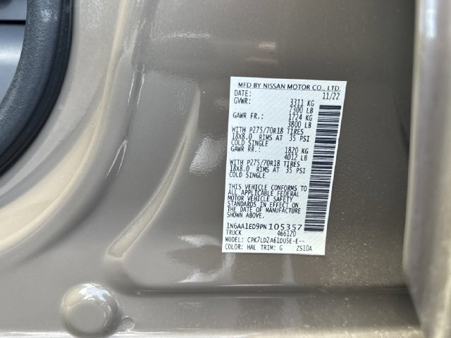 Used 2023 Nissan Titan PRO-4X w/ Pro-4x Utility Package AWD/4WD image 29