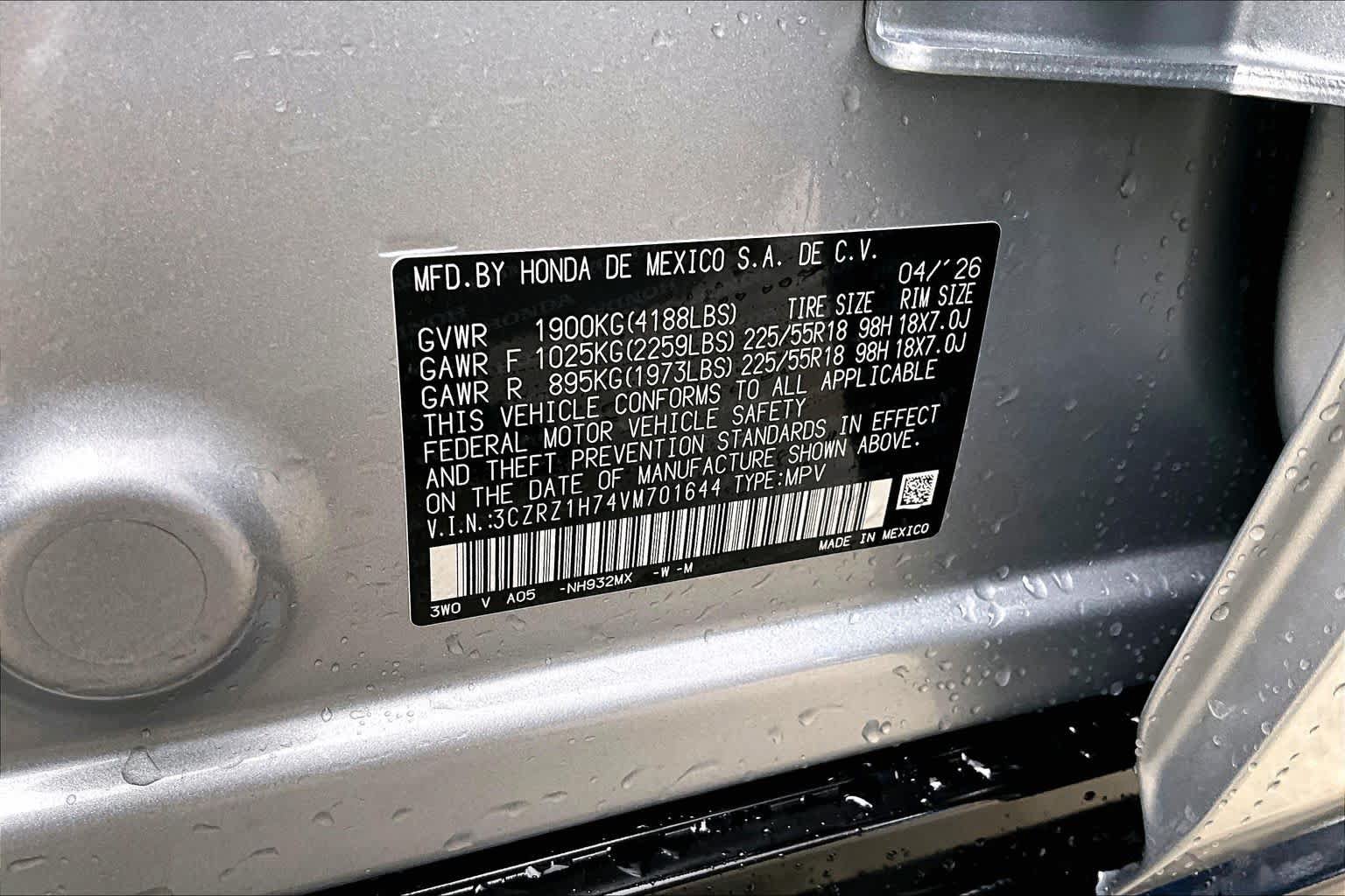 Used 2027 Honda HR-V EX-L image 34