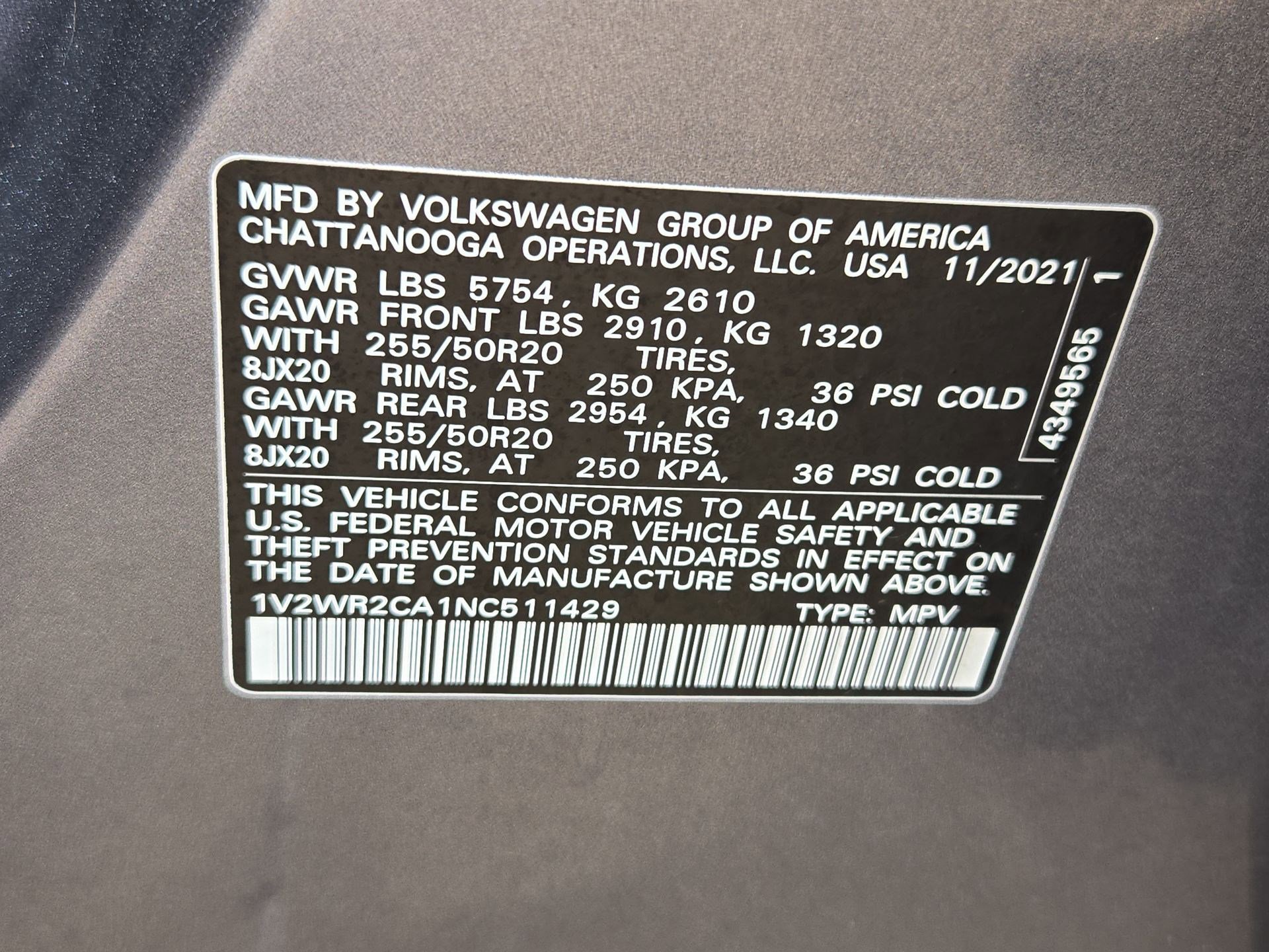 Used 2022 Volkswagen Atlas SE FWD image 33