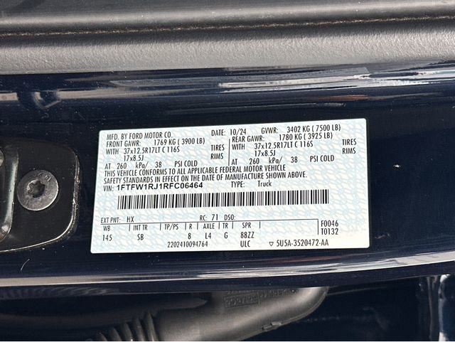 Used 2024 Ford F150 Raptor w/ Equipment Group 803A Raptor R image 50