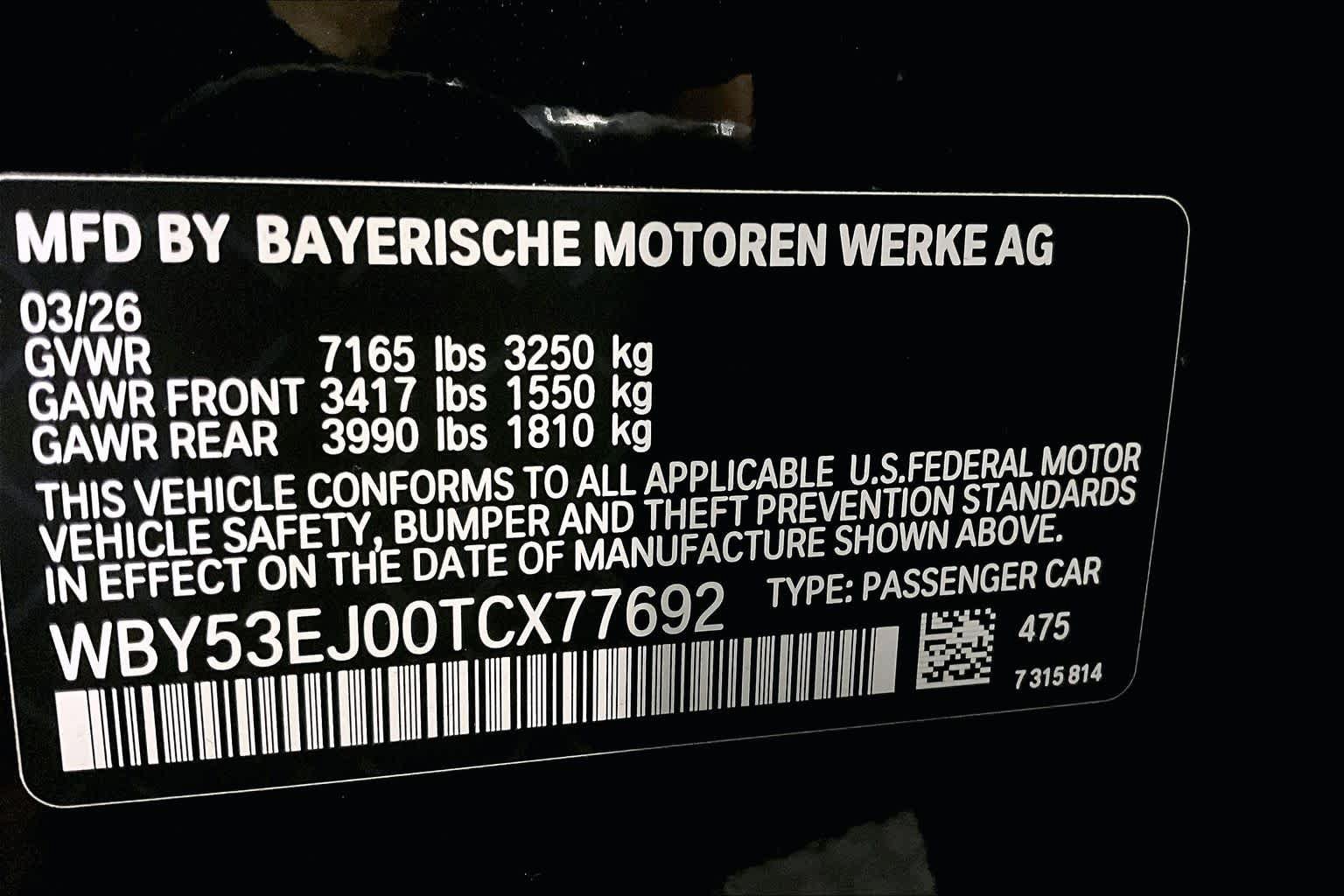 New 2026 BMW i7 xDrive60 AWD/4WD image 12