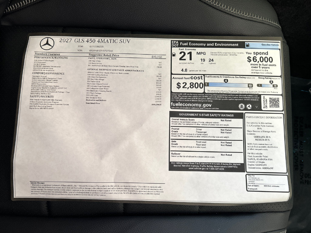 New 2027 Mercedes-Benz GLS 450 4MATIC image 32