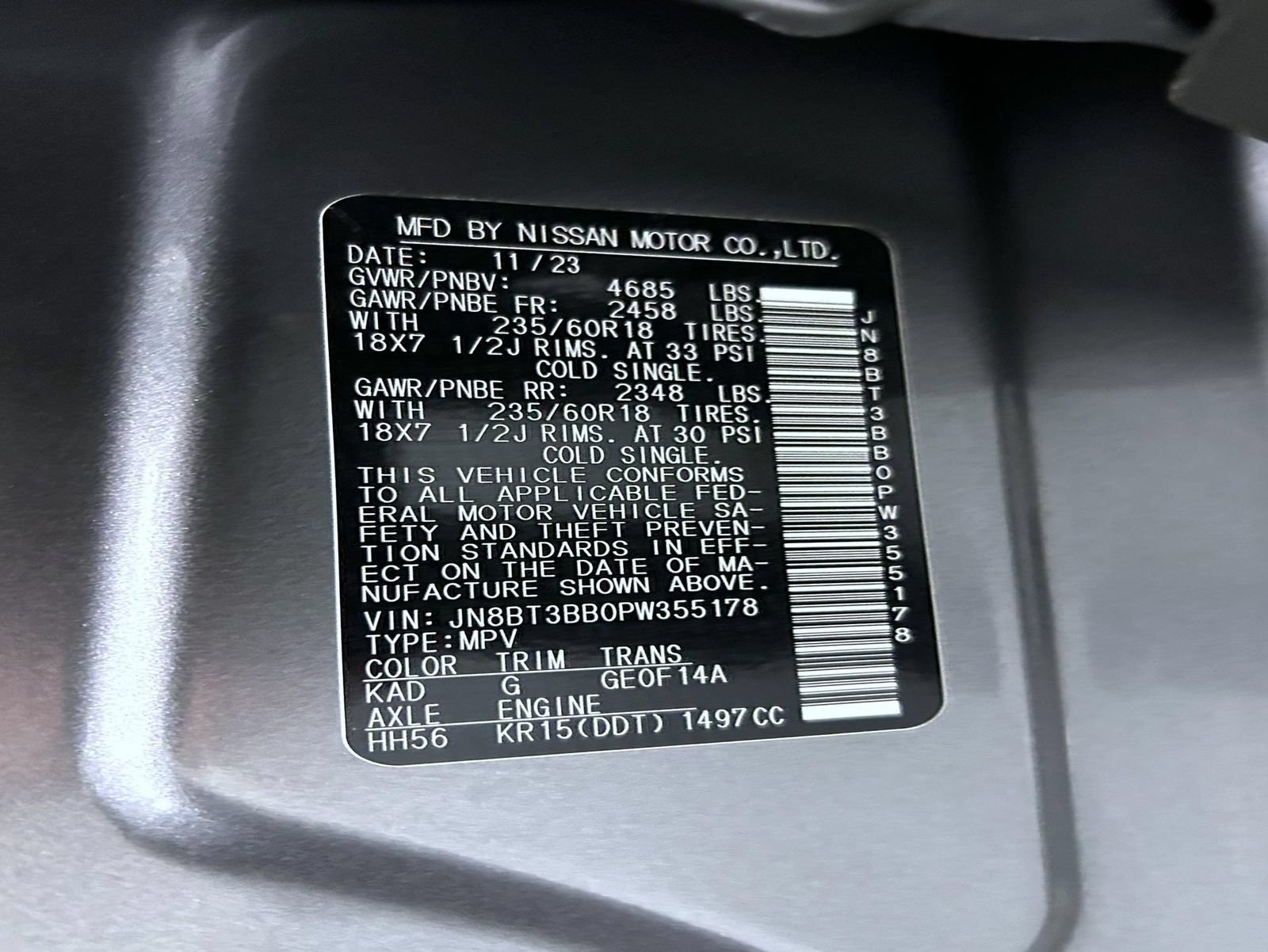 Certified 2023 Nissan Rogue SV AWD/4WD image 25