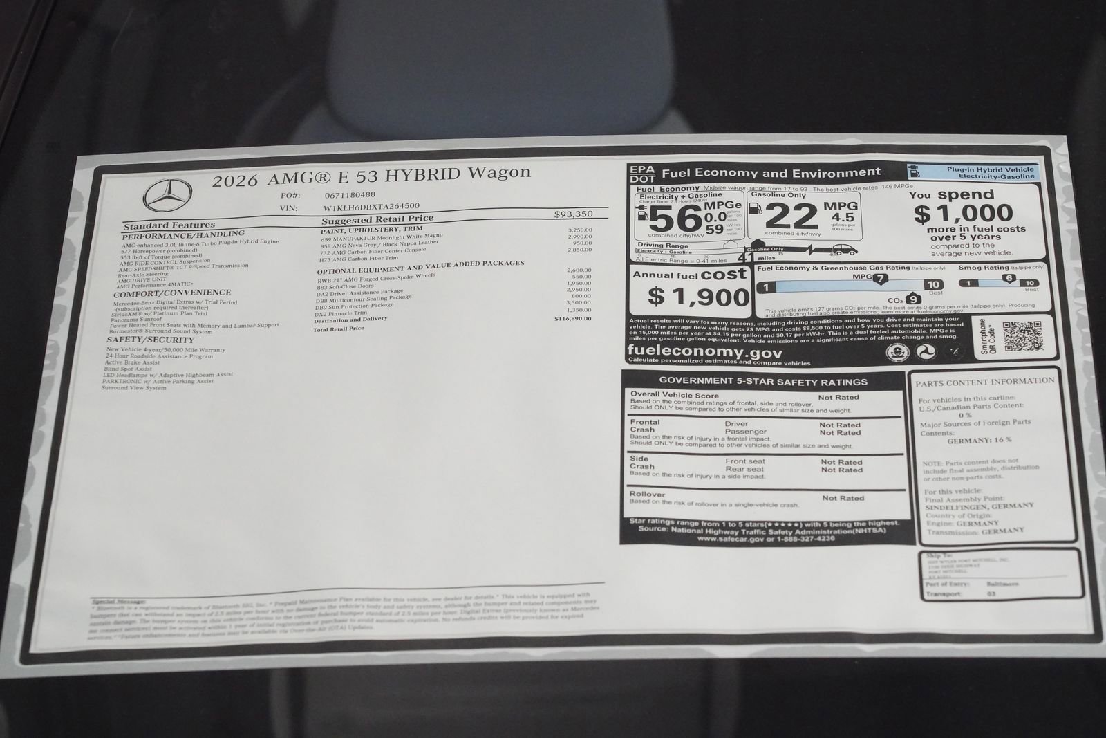 New 2026 Mercedes-Benz E 53 AMG 4MATIC Sedan image 36