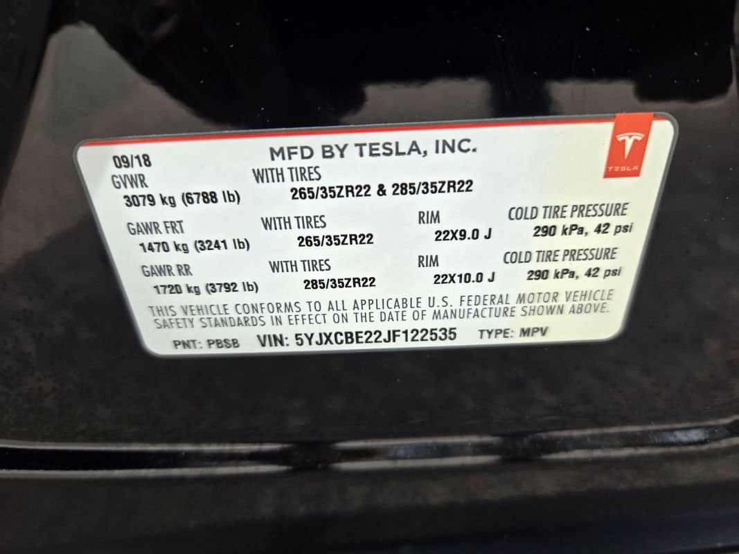 Used 2018 Tesla Model X 100D AWD/4WD image 28