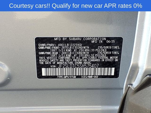 Certified 2025 Subaru Forester Touring AWD/4WD image 10