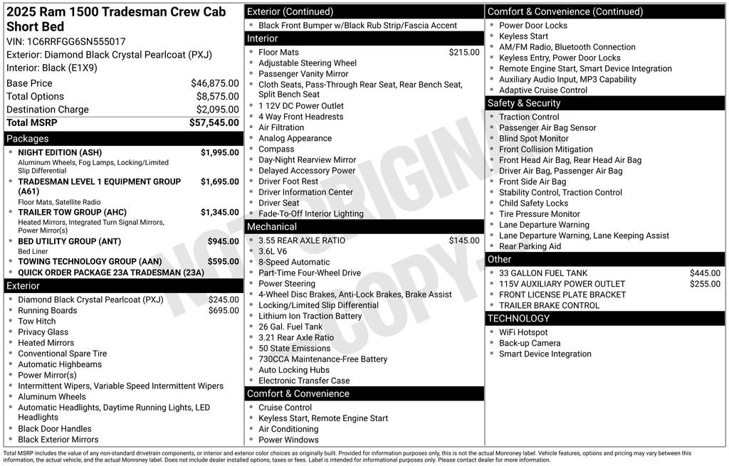 New 2025 RAM 1500 Tradesman w/ Night Edition image 6