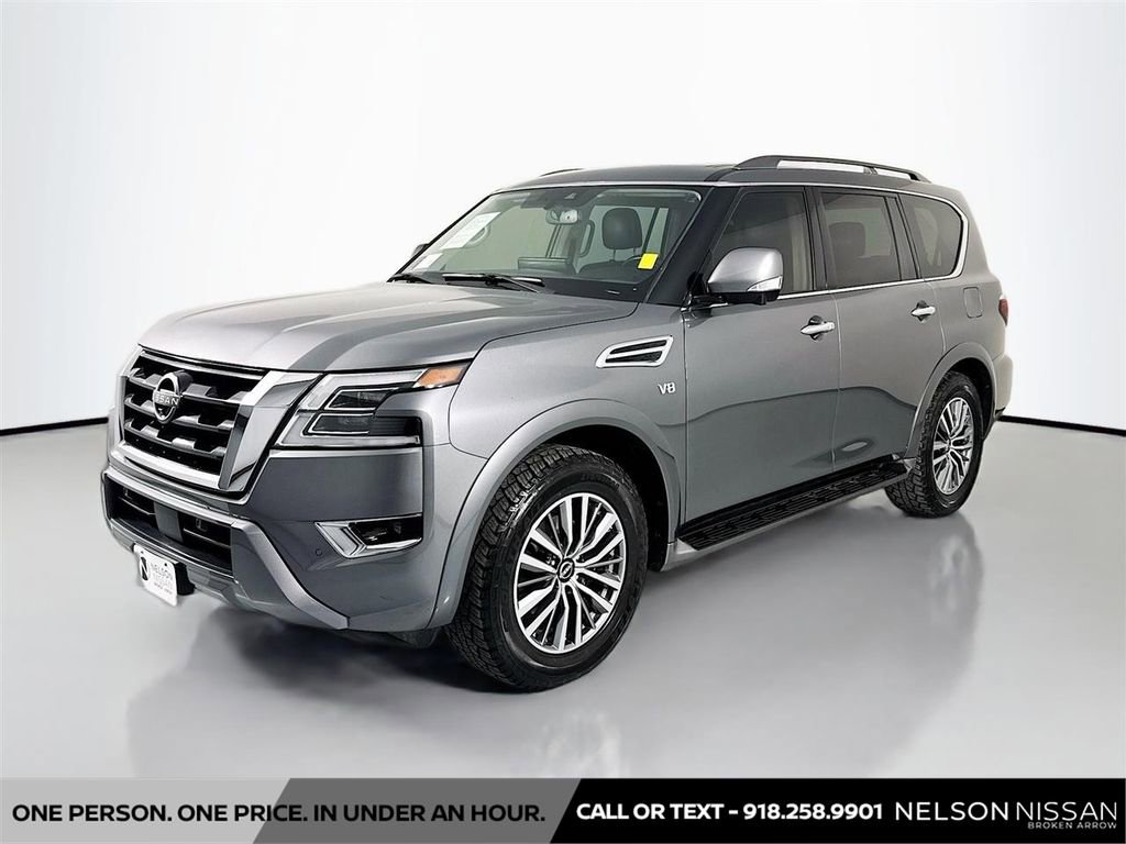 Used 2021 Nissan Armada SL w/ Captain's Chairs Package AWD/4WD image 1
