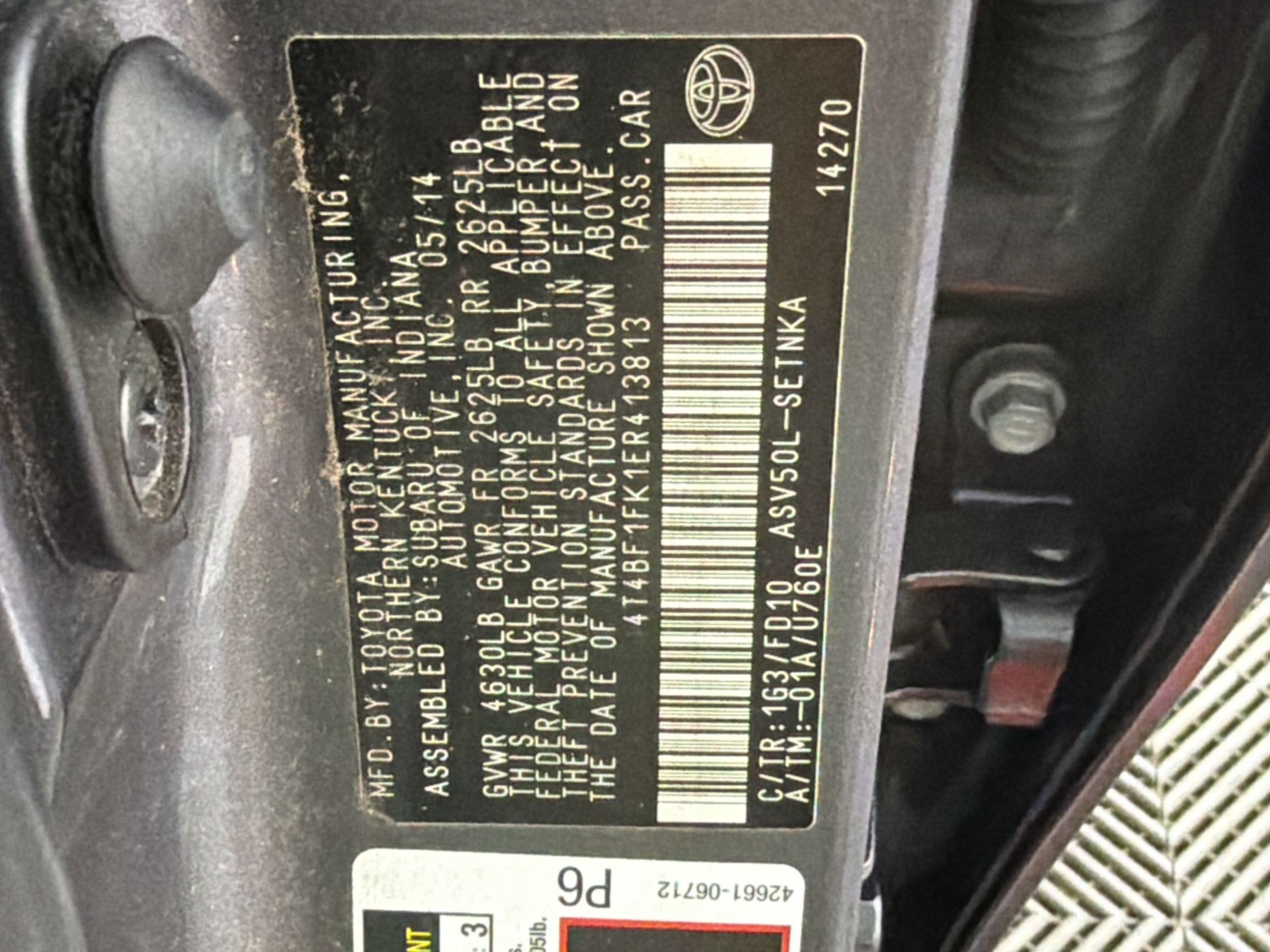 Used 2014 Toyota Camry LE FWD image 20