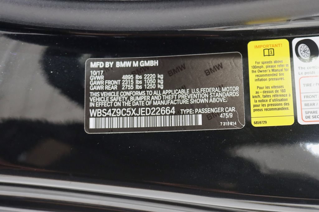 Used 2018 BMW M4 Convertible RWD image 38