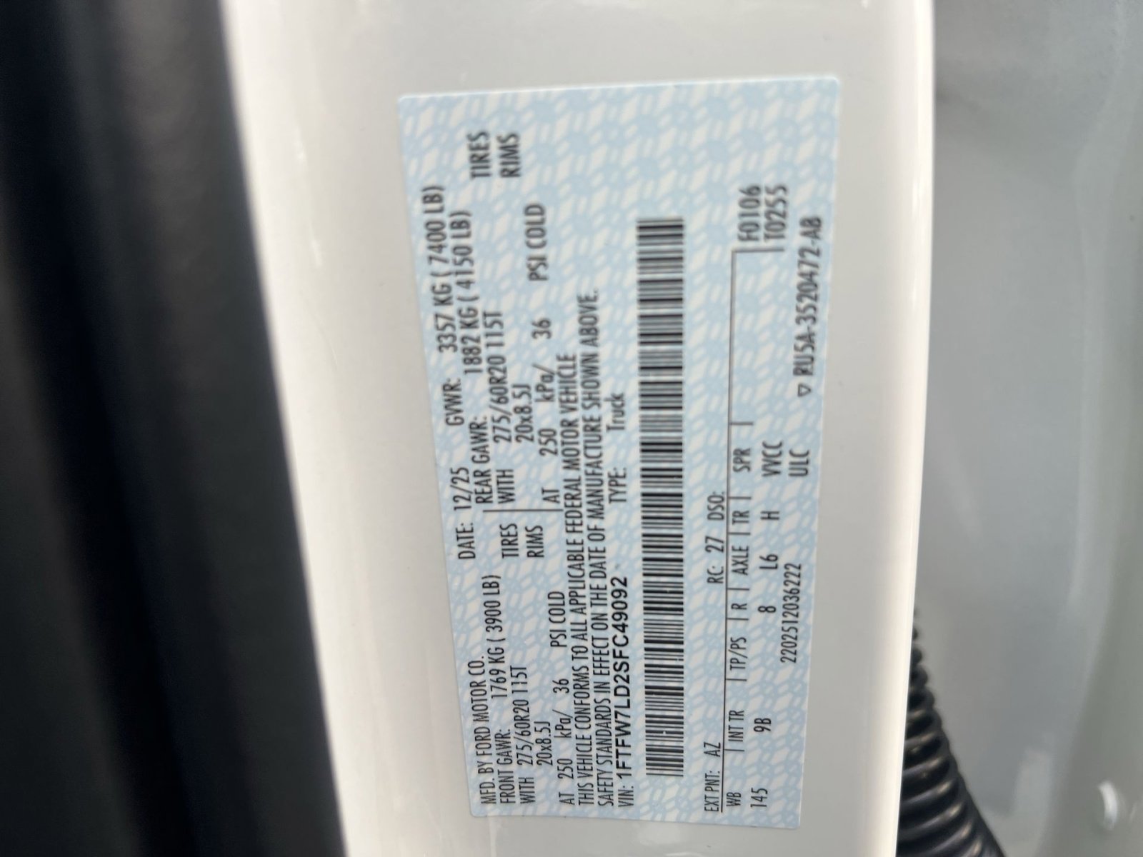 New 2025 Ford F150 Platinum w/ Equipment Group 702A High image 29