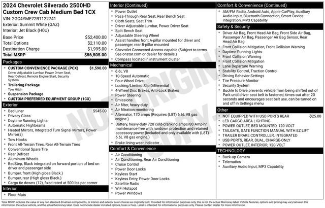 Used 2024 Chevrolet Silverado 2500 Custom w/ Custom Convenience Package image 4