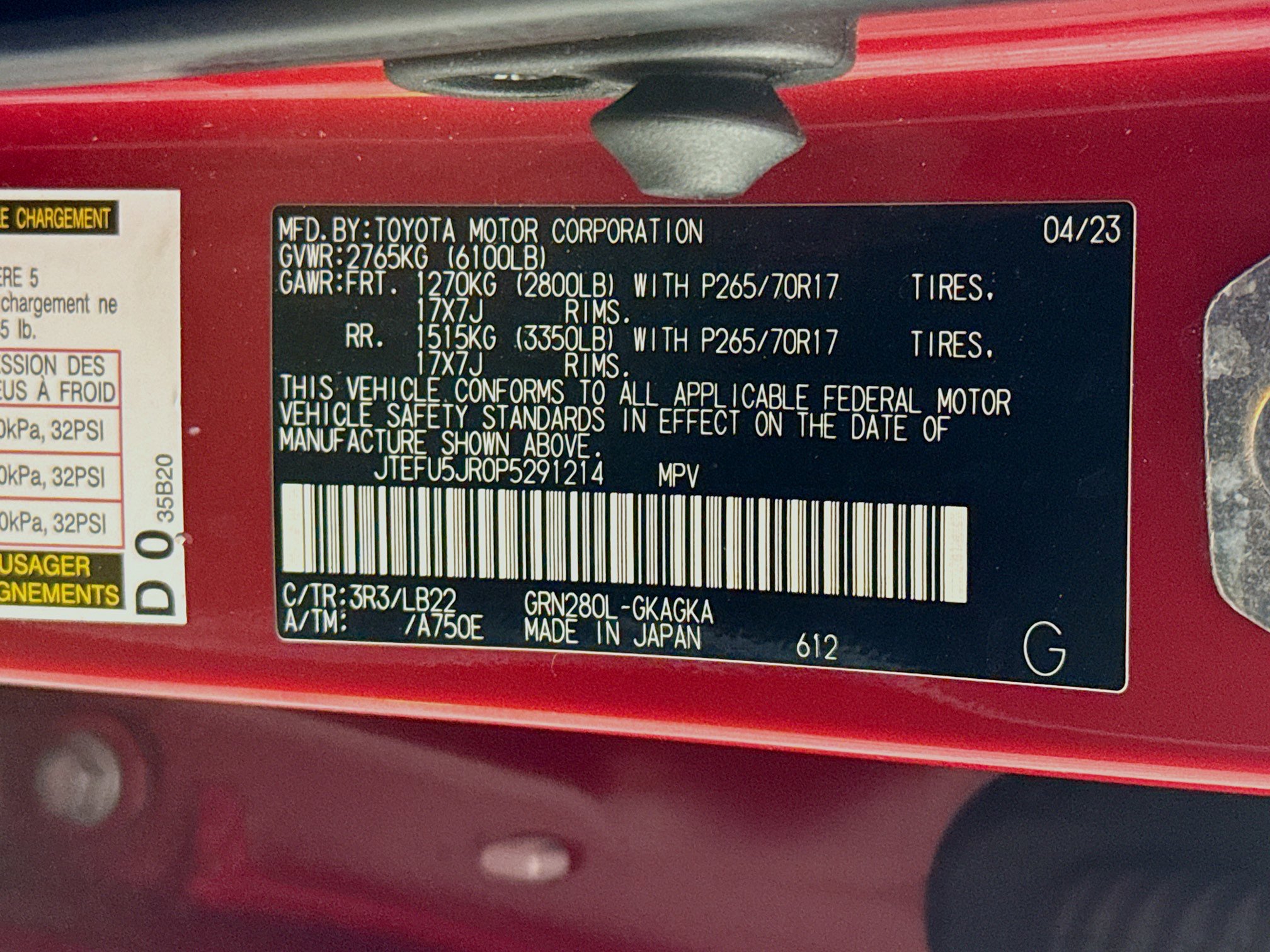 Used 2023 Toyota 4Runner SR5 Premium w/ Moonroof Package RWD image 65