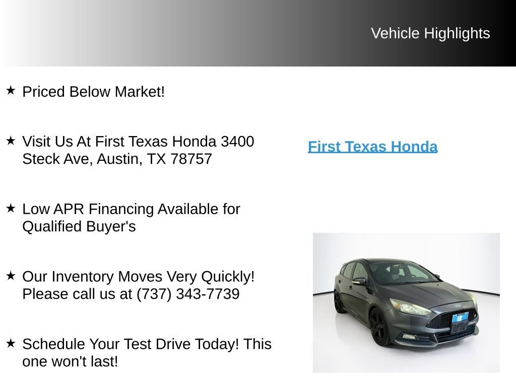 Used 2015 Ford Focus ST FWD image 9