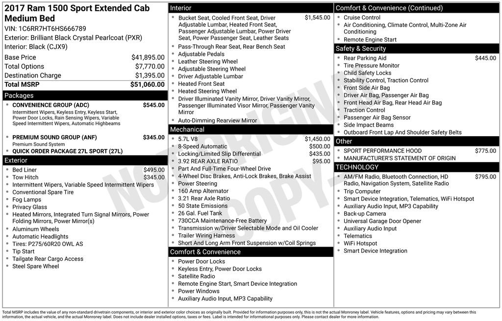 Used 2017 RAM 1500 Sport w/ Convenience Group image 19