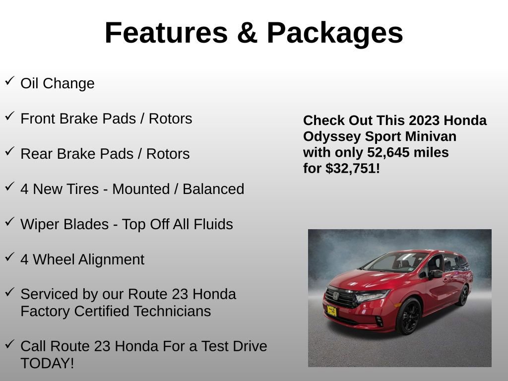 Certified 2023 Honda Odyssey Sport image 4