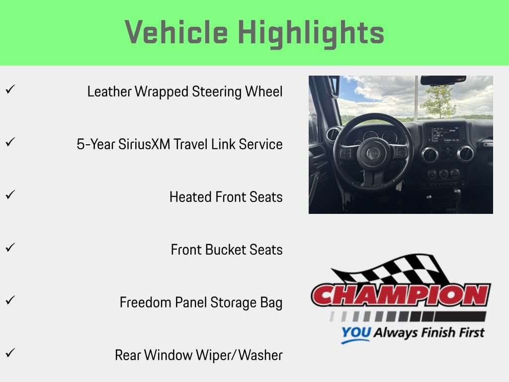 Used 2016 Jeep Wrangler Unlimited Rubicon w/ Connectivity Group AWD/4WD image 14