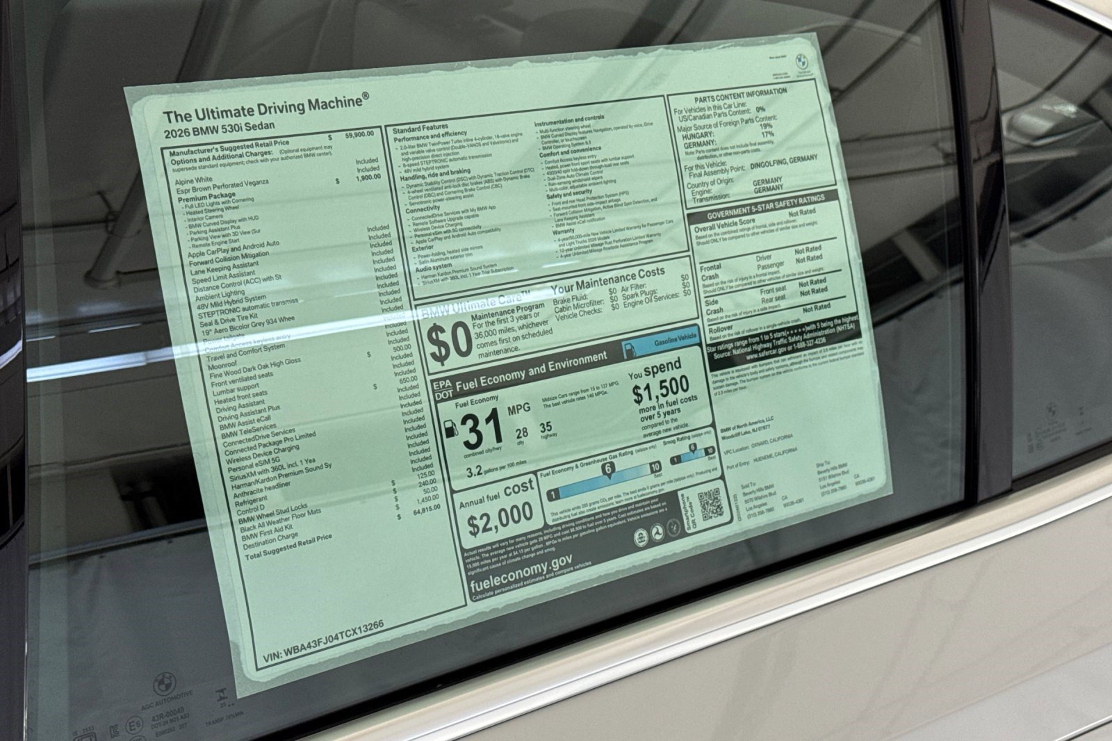 Used 2026 BMW 530i w/ Premium Package RWD image 29