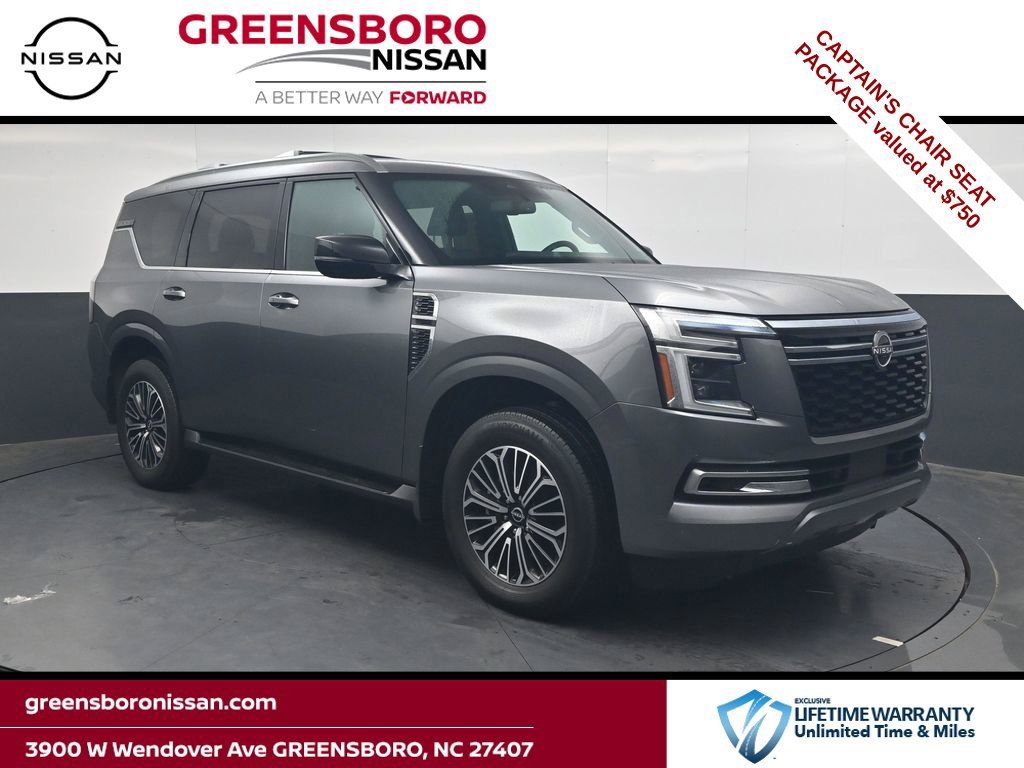 Certified 2025 Nissan Armada SL w/ Captain's Chari Seat Package AWD/4WD 360° Tour