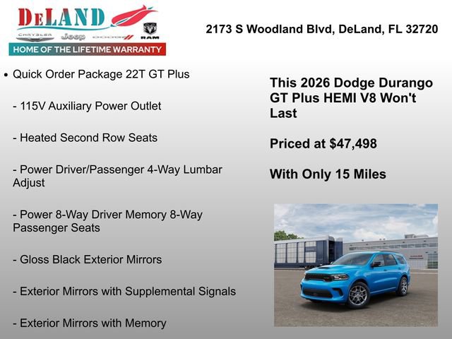 New 2026 Dodge Durango GT image 12