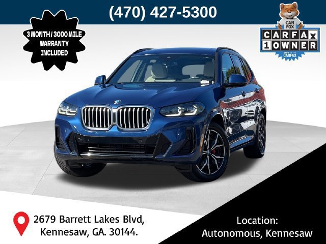 Used 2022 BMW X3 xDrive30i w/ M Sport Package 2
