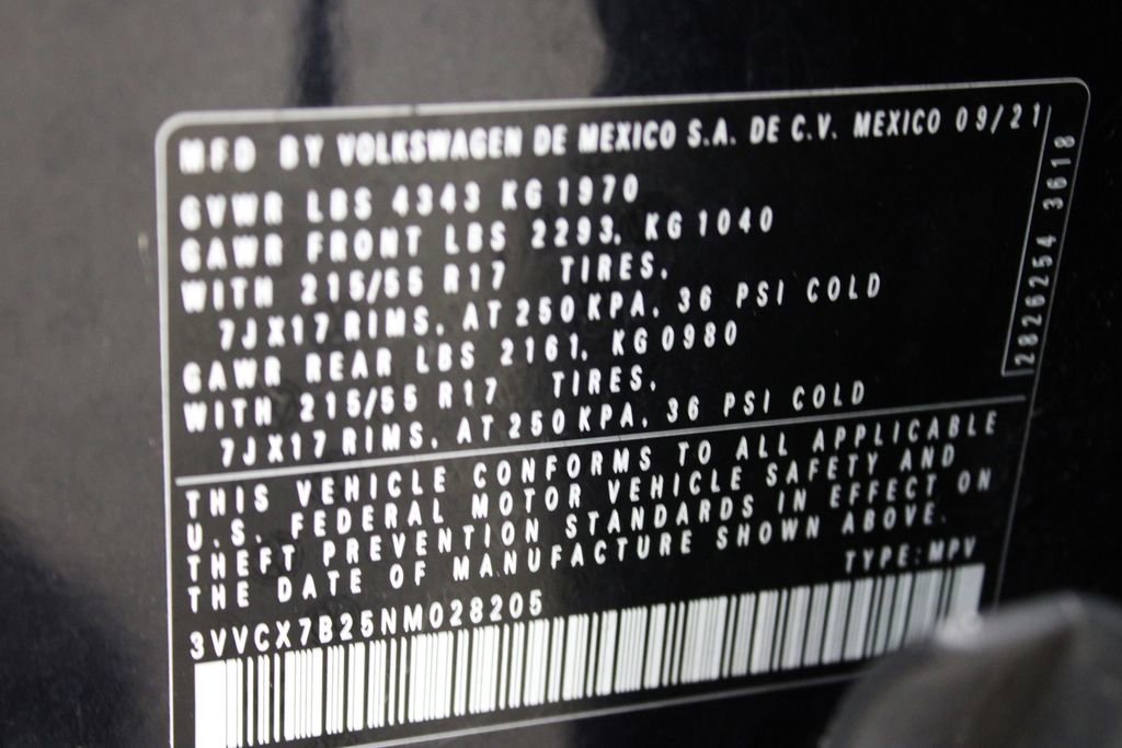 Certified 2022 Volkswagen Taos S FWD image 28