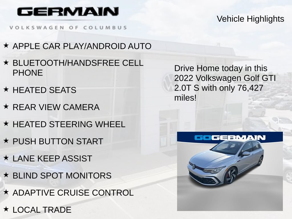 Used 2022 Volkswagen GTI S FWD image 4