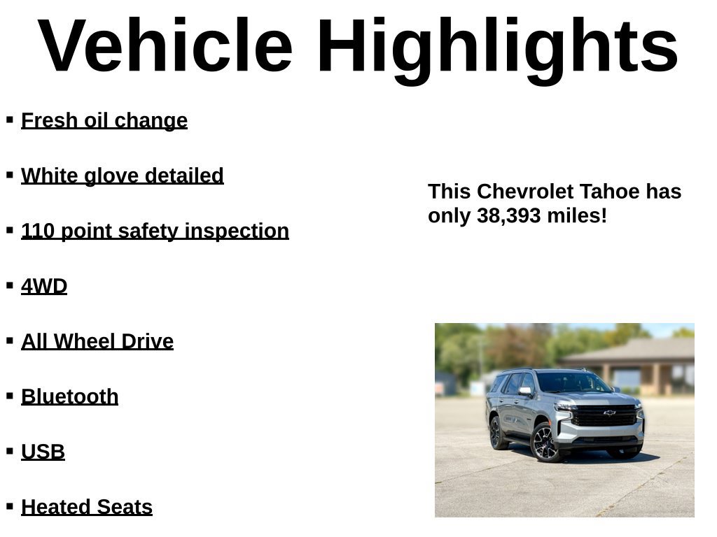 Used 2024 Chevrolet Tahoe RST w/ Luxury Package AWD/4WD image 37