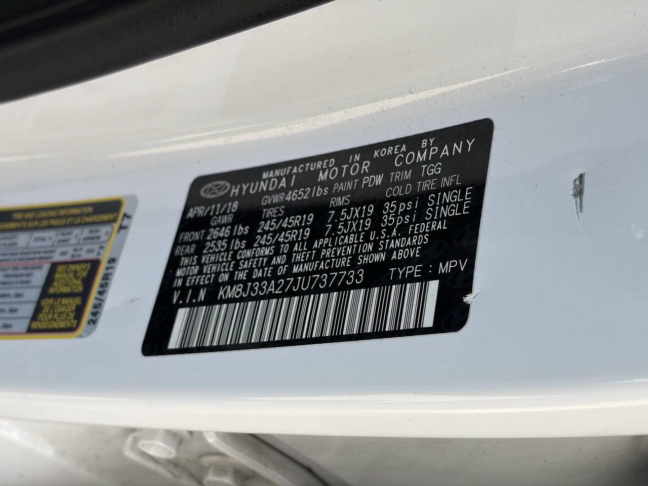 Used 2018 Hyundai Tucson Value w/ Cargo Package FWD image 14