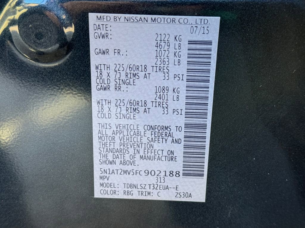 Used 2015 Nissan Rogue SL w/ SL Premium Package image 29