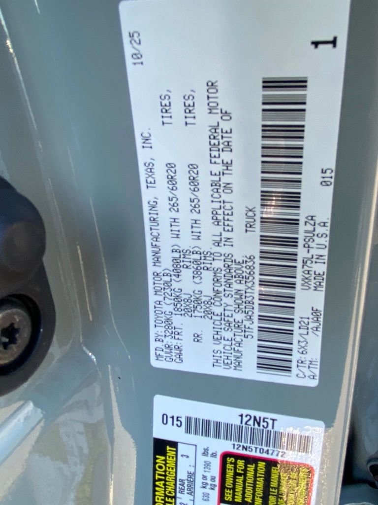 New 2026 Toyota Tundra Limited image 19