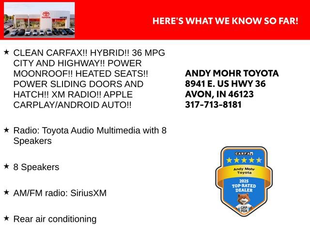 Used 2025 Toyota Sienna XLE image 2