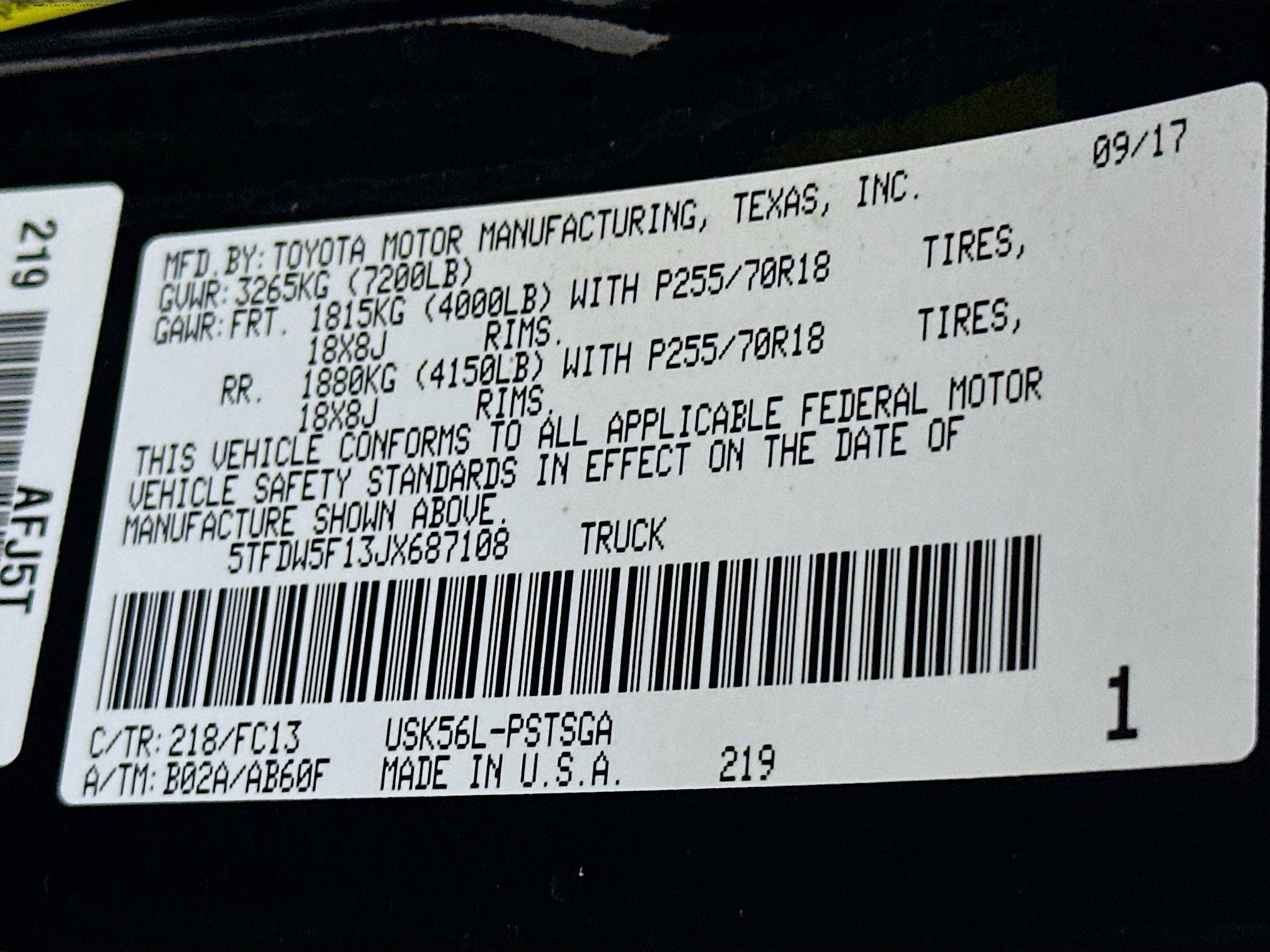 Used 2018 Toyota Tundra SR5 w/ SR5 Upgrade Package image 12