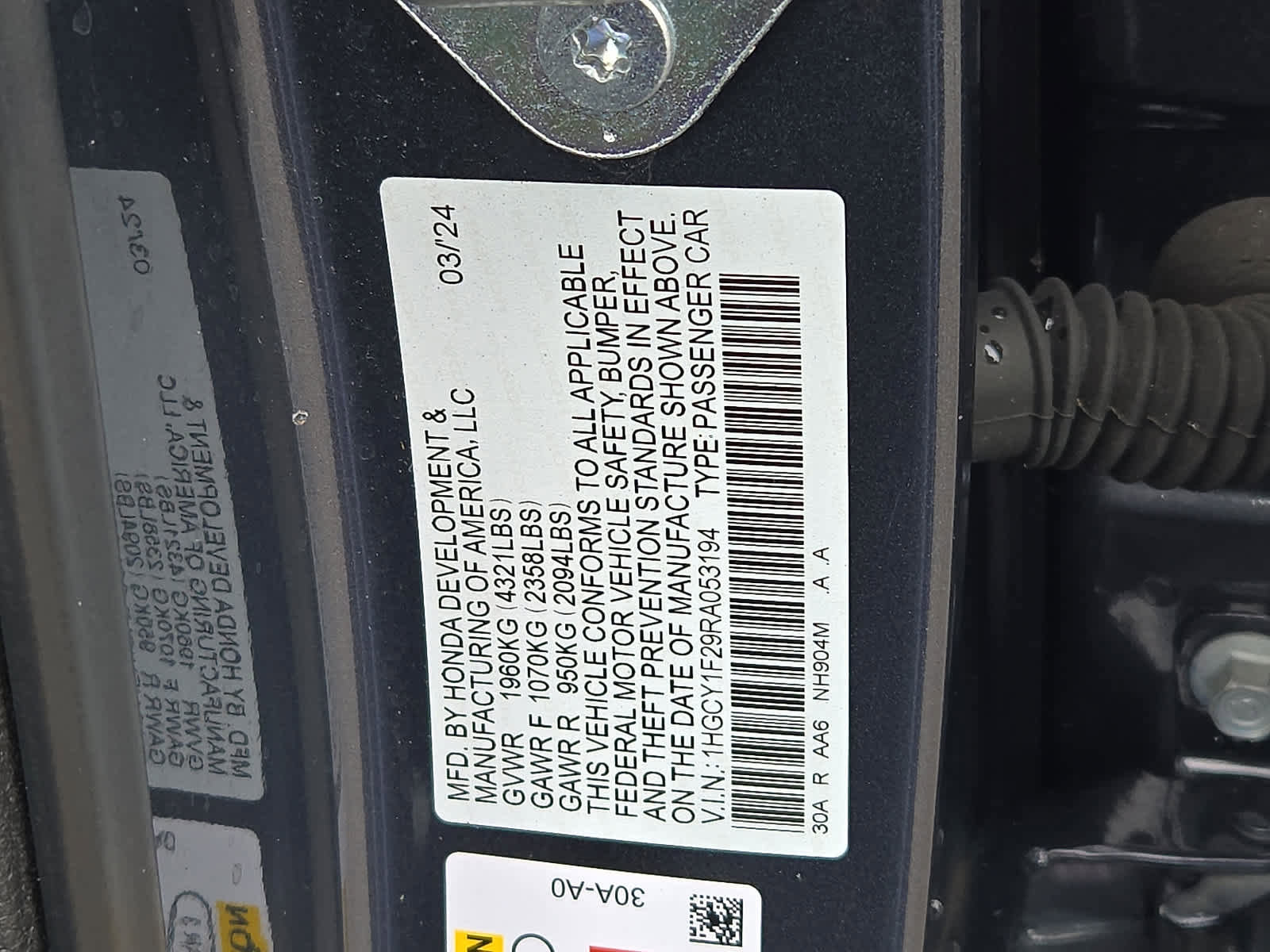 Certified 2024 Honda Accord LX image 29