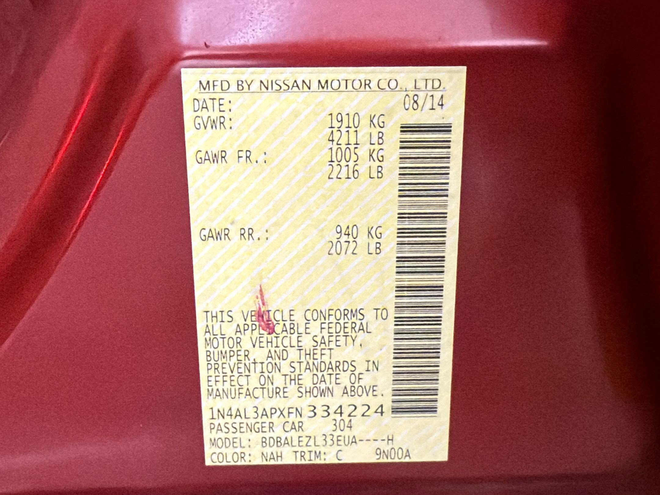 Used 2015 Nissan Altima 2.5 S w/ Power Driver Seat Package image 20