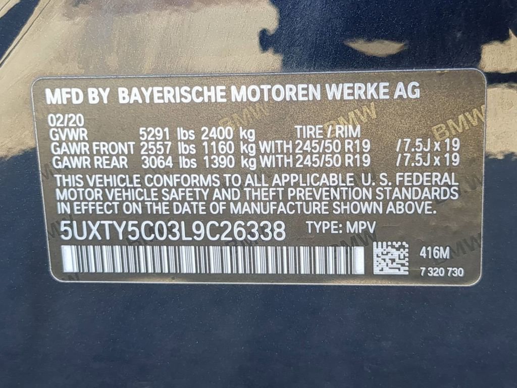 Used 2020 BMW X3 xDrive30i w/ Executive Package image 24