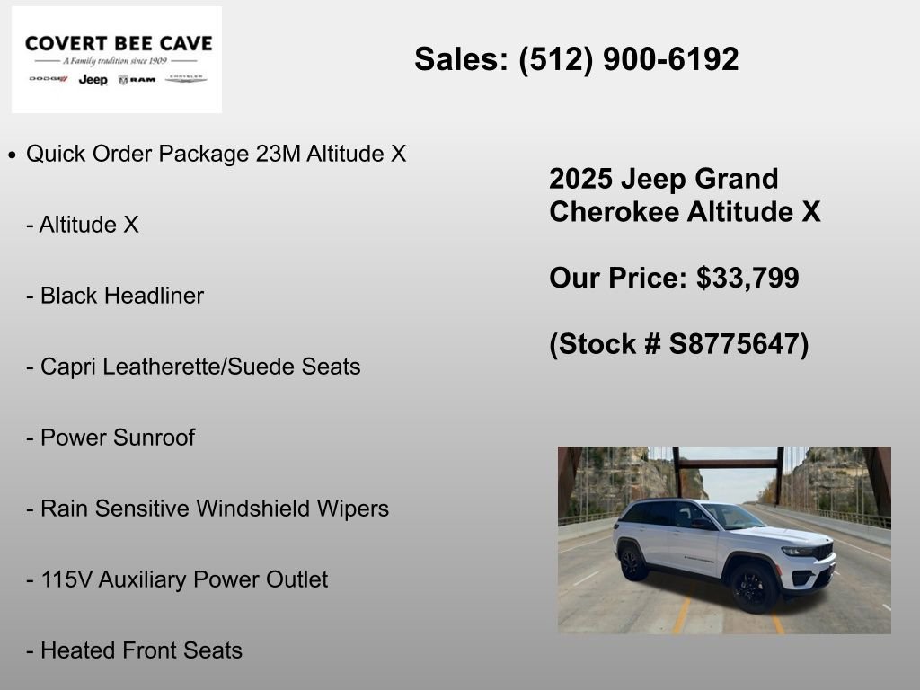 New 2025 Jeep Grand Cherokee Altitude RWD image 6